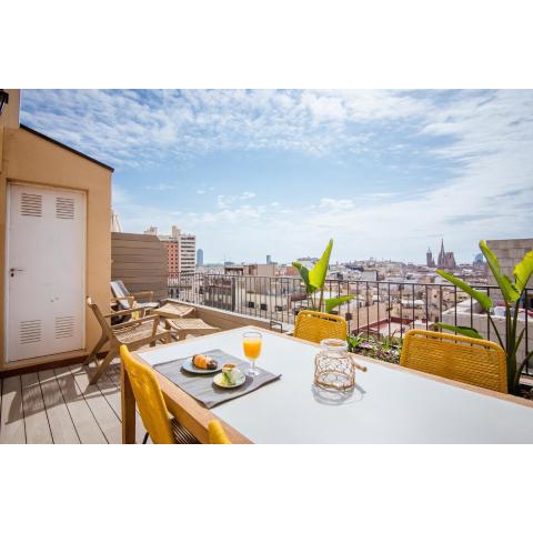 Central penthouse with terrace Placa Catalunya III