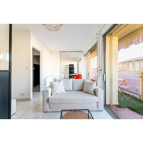 Joli studio avec vue mer